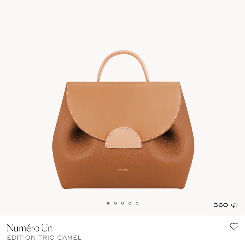Polene Numéro Un Trio Camel Satchel